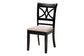 Baxton Studio Julia 5-Piece Dining Set - Compact Mid-Century Modern Round Table and Chair Set for Dining Room, Kitchen, Apartment, Sand
