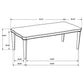 Ronnie 5-piece Rectangular Dining Table Set Rustic Cream