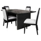Brookmead 5-piece Extension Leaf Dining Table Set Black