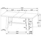 Middleton 7-piece Extension Leaf Dining Set Natural Brown