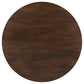 Everton 5-piece Round 53-inch Dining Table Set Dark Walnut