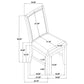 Bruner 5-piece 72-inch Rectangular Dining Set Natural Brown