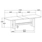 Kailani 9-piece Rectangular Wood Dining Table Set Beige Oak