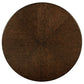 Landon 7-piece 60-inch Round Dining Table Set Rich Brown