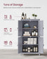11.8''D x 23.6''W x 43.3''H Bathroom Floor Storage Cabinet FredCo
