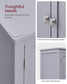 11.8''D x 23.6''W x 43.3''H Bathroom Floor Storage Cabinet FredCo