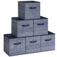 11.8-Inch Non-Woven Fabric Bins with Double Handles FredCo