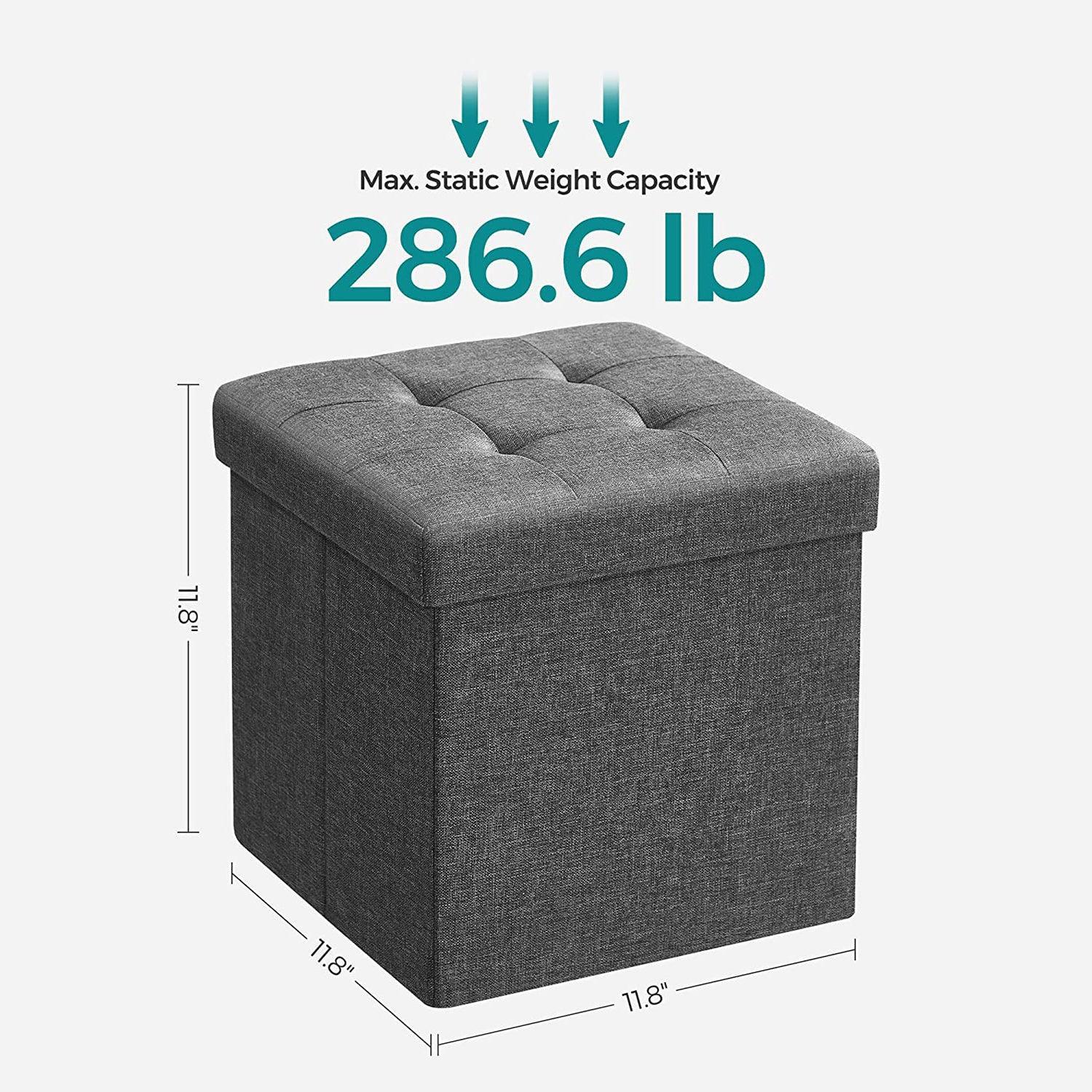 11.8 Inches Folding Storage Ottoman FredCo