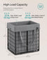 11-Gallon Laundry Hamper Black and Gray FredCo