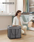 11-Gallon Laundry Hamper Black and Gray FredCo