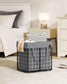 11-Gallon Laundry Hamper Black and Gray FredCo
