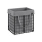 11-Gallon Laundry Hamper Black and Gray FredCo