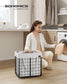 11-Gallon Laundry Hamper Black and White FredCo