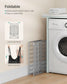 11-Gallon Laundry Hamper Silver and Classic Black FredCo