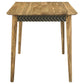 Partridge 7-piece Counter Dining Set Espresso and Camel