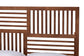 Baxton Studio Gemma Platform Bed - Mid-Century Modern Bed Frame with Slatted Wood Headboard and Angled Legs for Bedroom or Guest Room, King