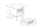 Baxton Studio Barrett Mid-Century Modern Walnut Brown Finished Wood and Synthetic Rattan 2-Drawer Nightstand