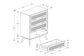 Baxton Studio Barrett Mid-Century Modern Walnut Brown Finished Wood and Synthetic Rattan 4-Drawer Chest