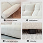 113" Modern Corner, Lamb Fabric Sectional Sofa (Beige) FredCo