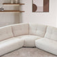 113" Modern Corner, Lamb Fabric Sectional Sofa (Beige) FredCo