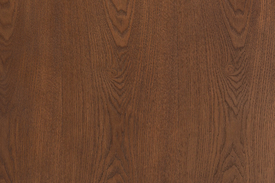 Baxton Studio Barrett Mid-Century Modern Walnut Brown Finished Wood and Synthetic Rattan 6-Drawer Dresser