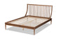 Baxton Studio Abel Classic and Traditional Transitional Walnut Brown Finished Wood Full Size Platform Bed