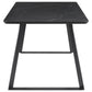 Smith 5-piece Rectangular Ceramic Top Dining Table Set Black