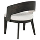 Leandro 5-piece Round Dining Table Set Burnished Black