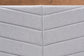 Baxton Studio Iden Modern and Contemporary Light Grey Fabric Upholstered and Walnut Brown Finished Wood Queen Size Headboard