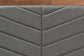 Baxton Studio Tasha Mid-Century Modern Dark Grey Fabric Upholstered and Walnut brown Finished Wood Twin Size Platform Bed