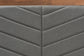 Baxton Studio Iden Modern and Contemporary Dark Grey Fabric Upholstered and Walnut Brown Finished Wood Twin Size Headboard