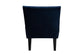 Baxton Studio Harmon Modern and Contemporary Transitional Navy Blue Velvet Fabric Upholstered and Black Finished Wood Accent Chair