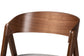 Baxton Studio Danton Mid-Century Modern Grey Fabric Upholstered and Walnut Brown Finished Wood 2-Piece Dining Chair Set