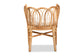 bali & pari Melody Modern and Contemporary Natural Finished Rattan Dining Chair