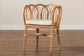 bali & pari Melody Modern and Contemporary Natural Finished Rattan Dining Chair