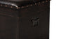 Baxton Studio Janna Rustic Transitional Dark Brown Faux Leather Upholstered and Oak Brown Finished Wood Storage Ottoman