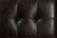 Baxton Studio Edmund Rustic Transitional Dark Brown Faux Leather Upholstered and Oak Brown Finished Wood Storage Ottoman