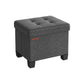 12.6''D x 15.8''L x 13.2''H Storage Ottoman Dark Gray FredCo