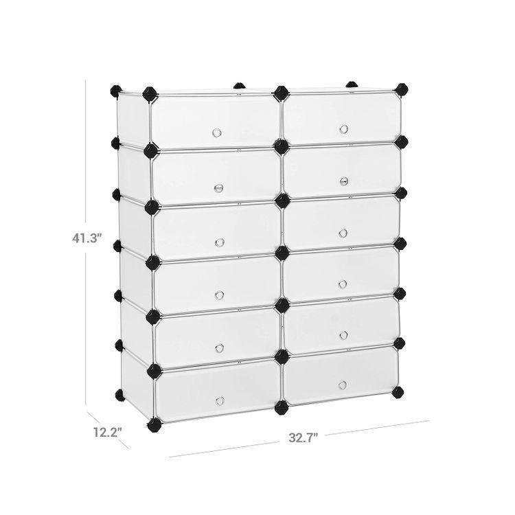 12-Compartment Shoe Rack FredCo
