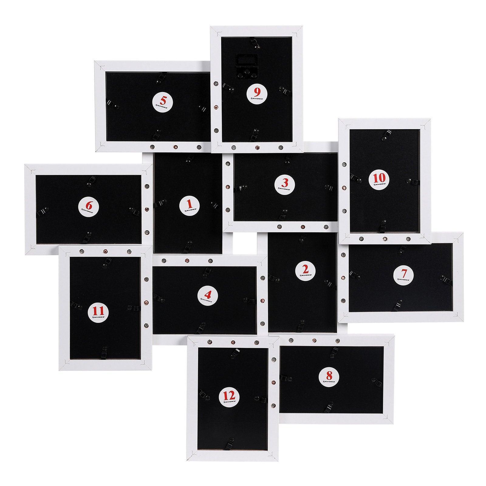 12-Pack 4X6 Collage Picture Frames White FredCo