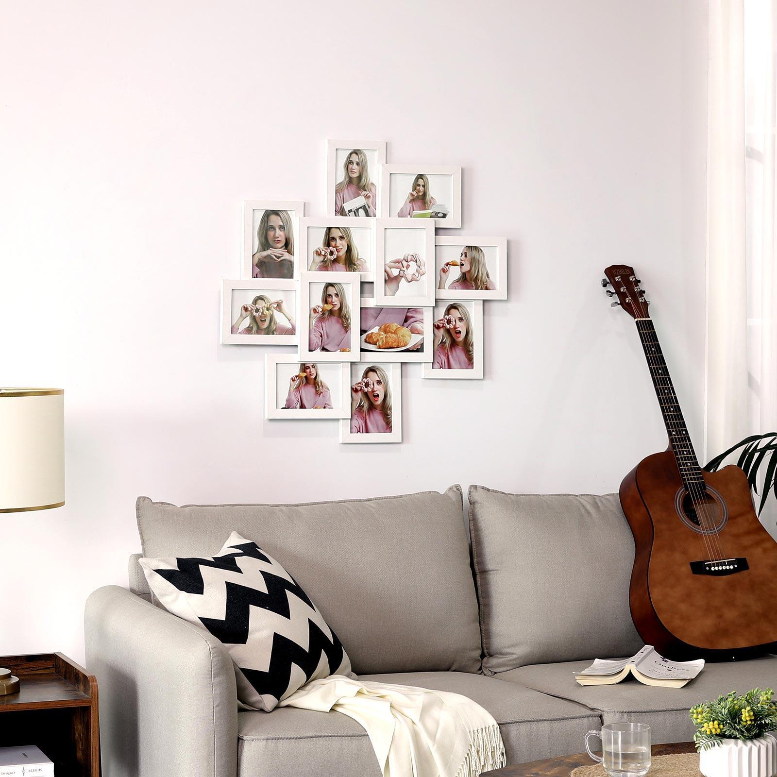 12-Pack 4X6 Collage Picture Frames White FredCo