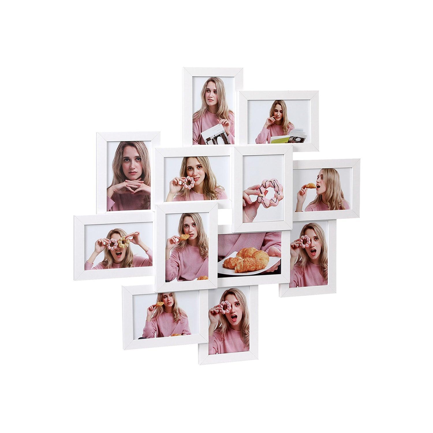12-Pack 4X6 Collage Picture Frames White FredCo