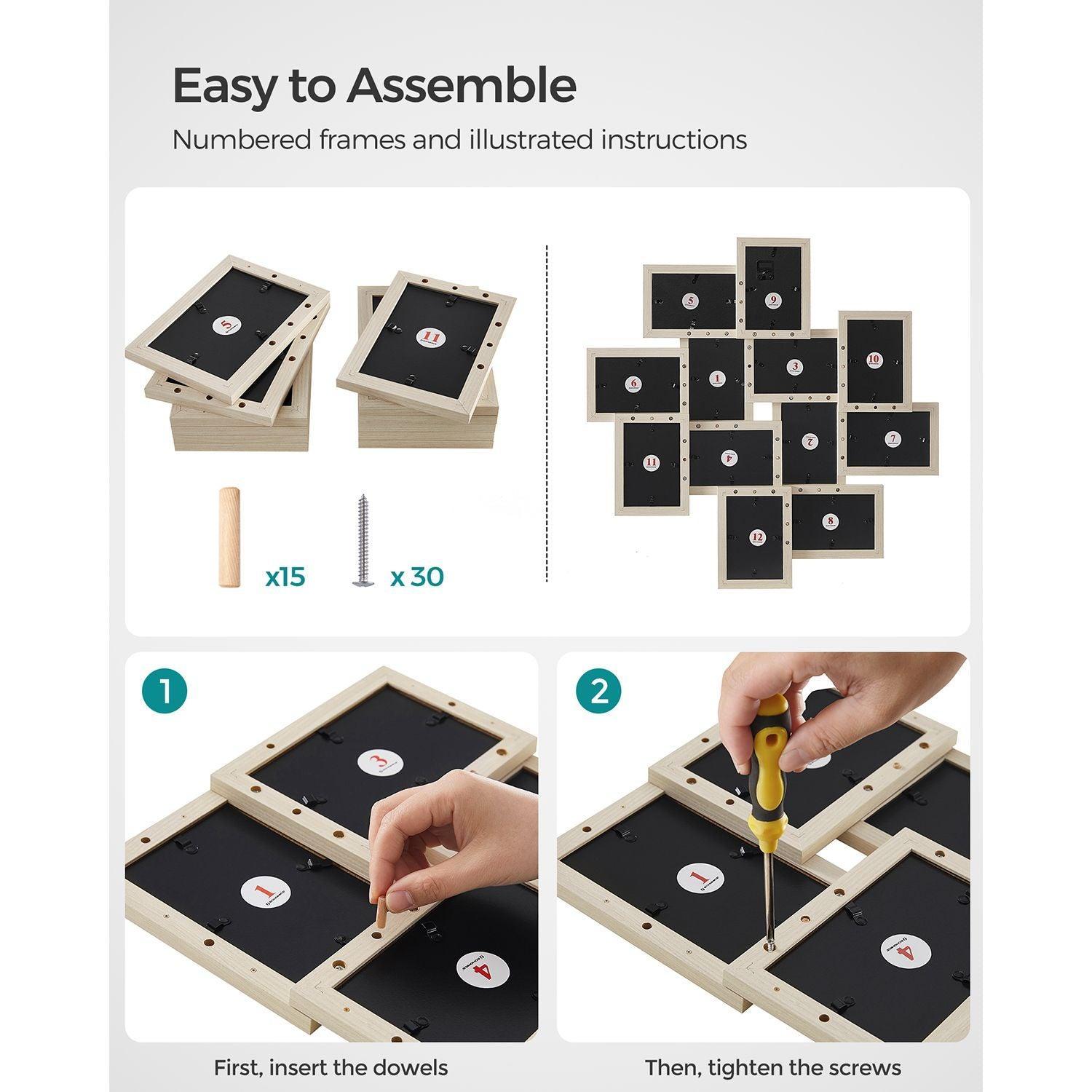 12-Pack Picture Frames Collage FredCo