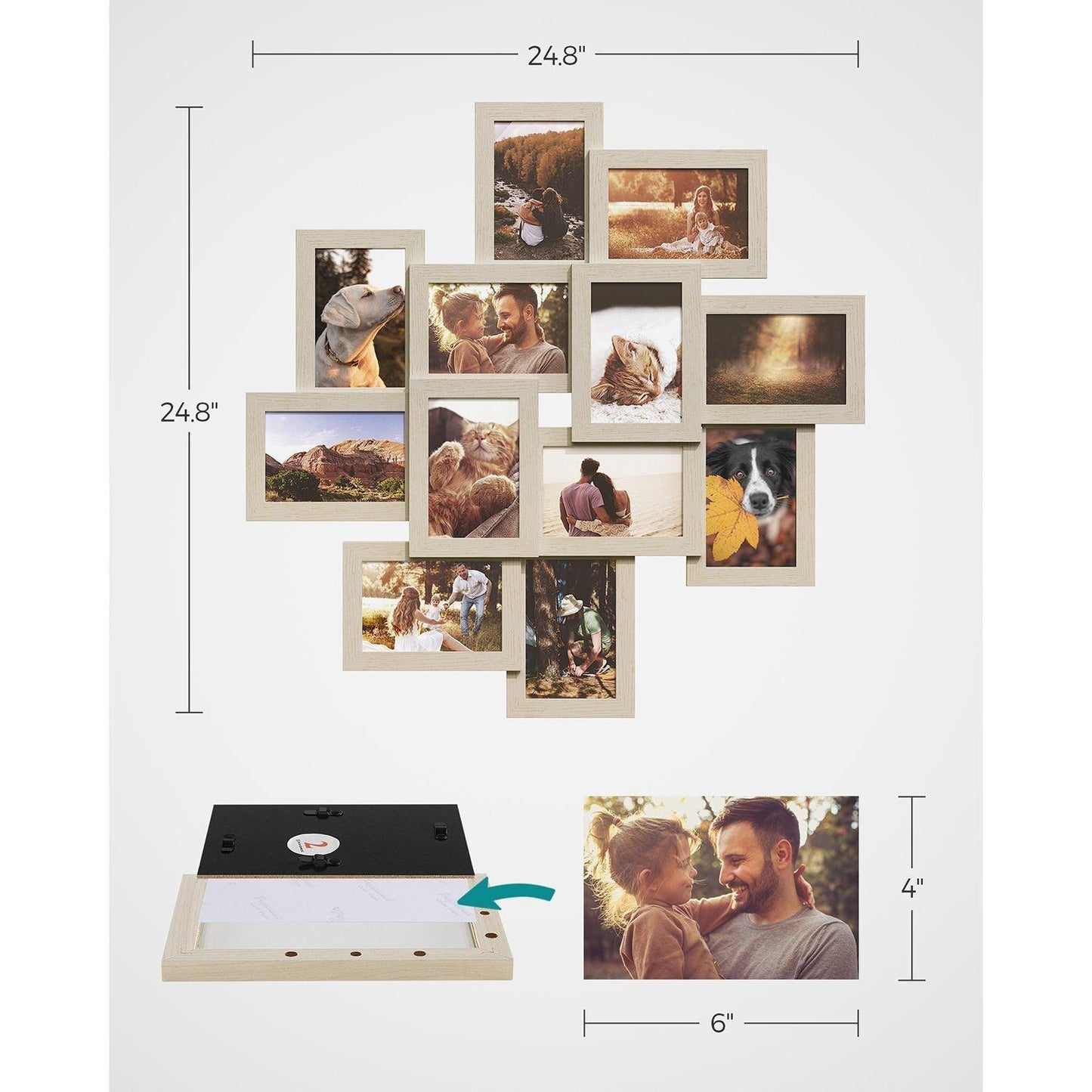 12-Pack Picture Frames Collage FredCo