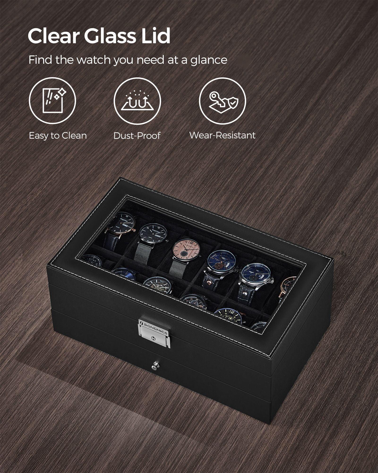12-Slot Watch Case Black FredCo
