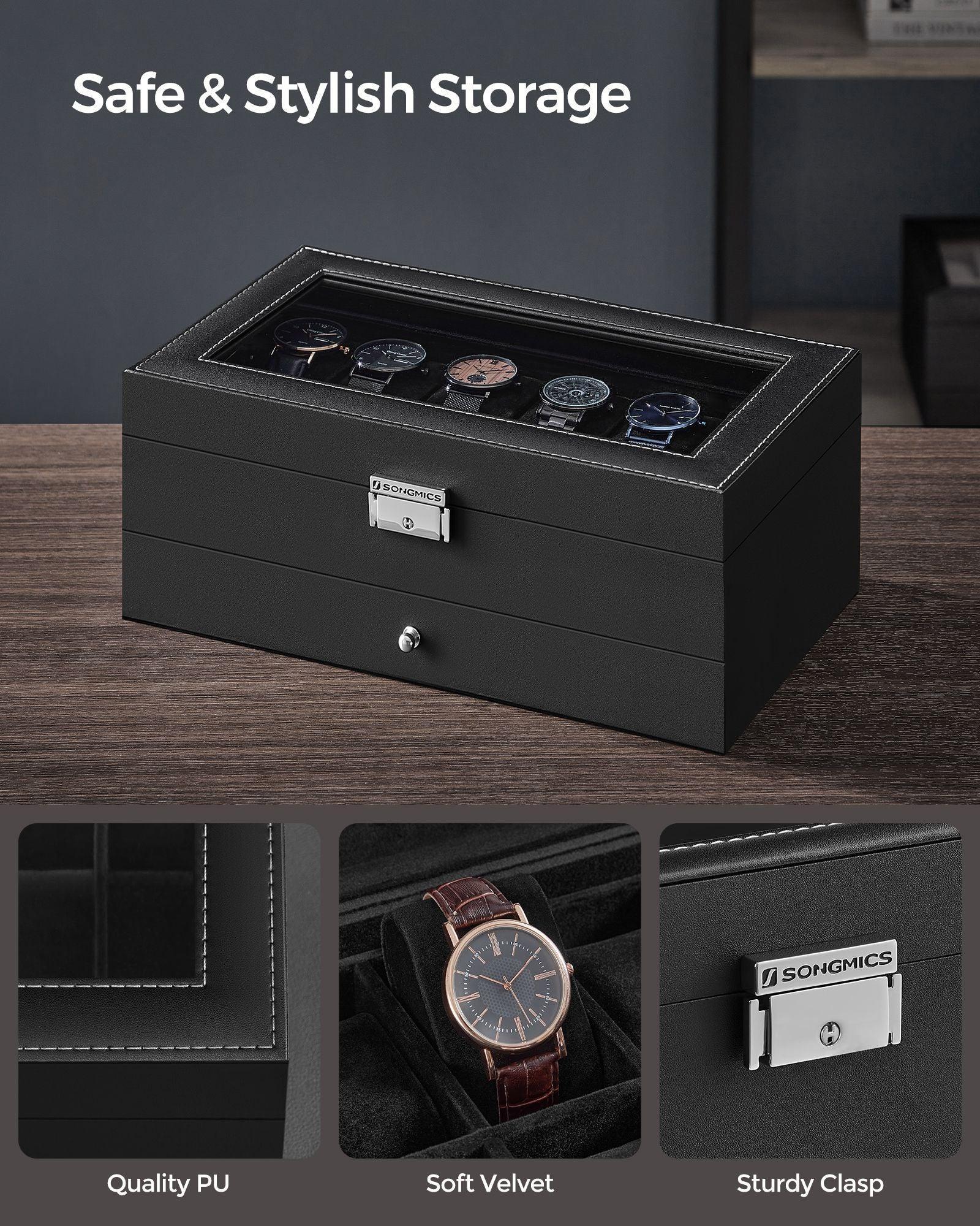12-Slot Watch Case Black FredCo