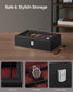 12-Slot Watch Case Black and Red FredCo