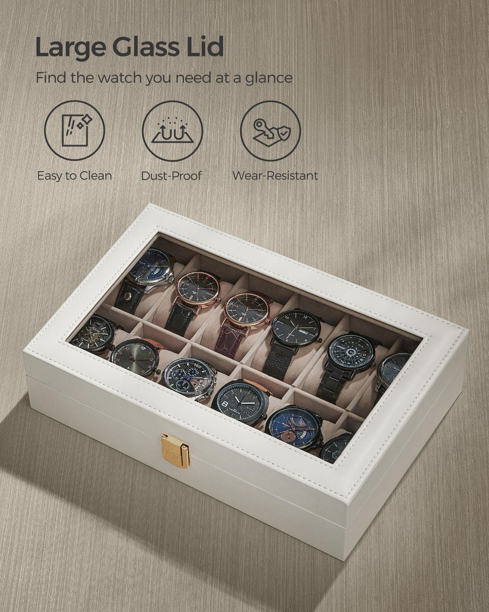 12-Slot Watch Case White FredCo