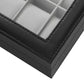 12 Slots Watch Box Black with Glass FredCo