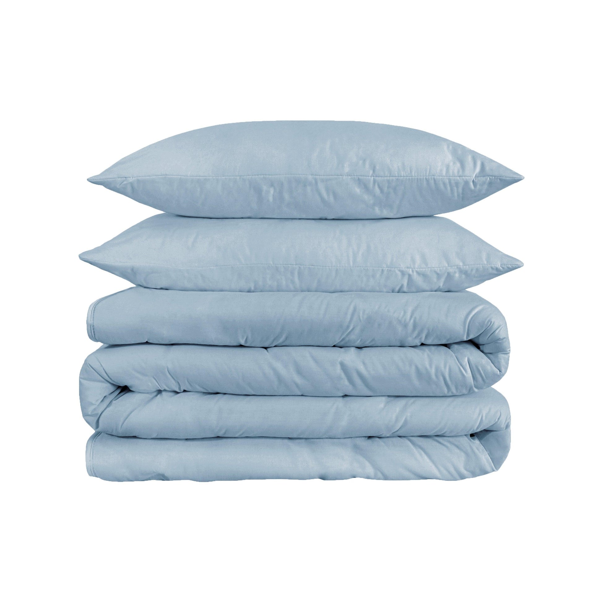 1200-Thread Count 100% Egyptian Cotton Exquisite Solid Duvet Cover Set FredCo
